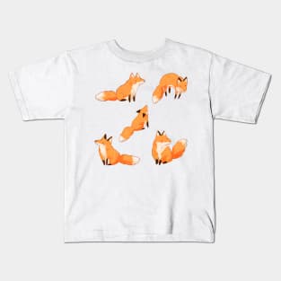 Cute foxes pattern Kids T-Shirt